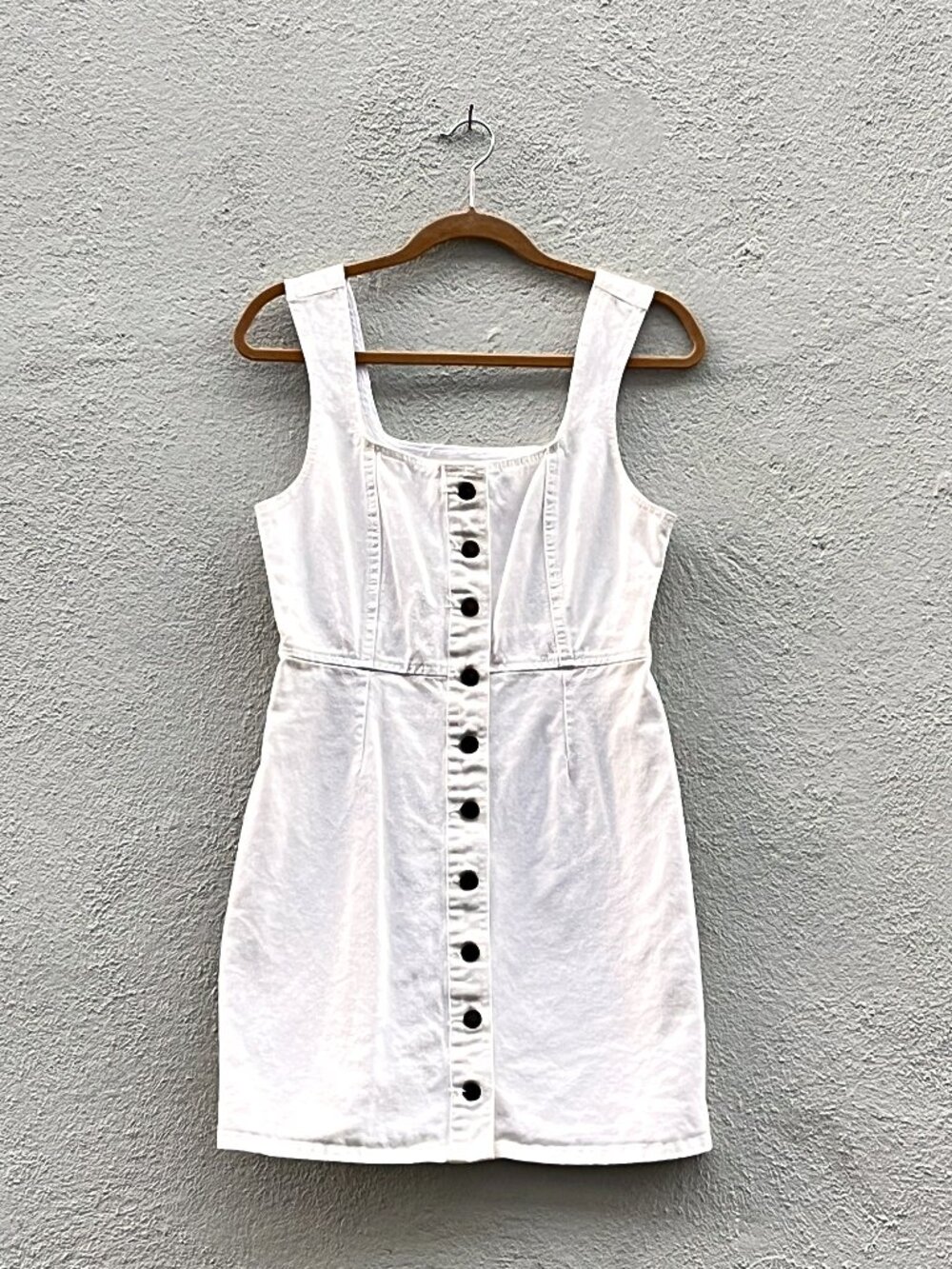 Urban Outfitters White Denim Sleeveless Dress Size 8